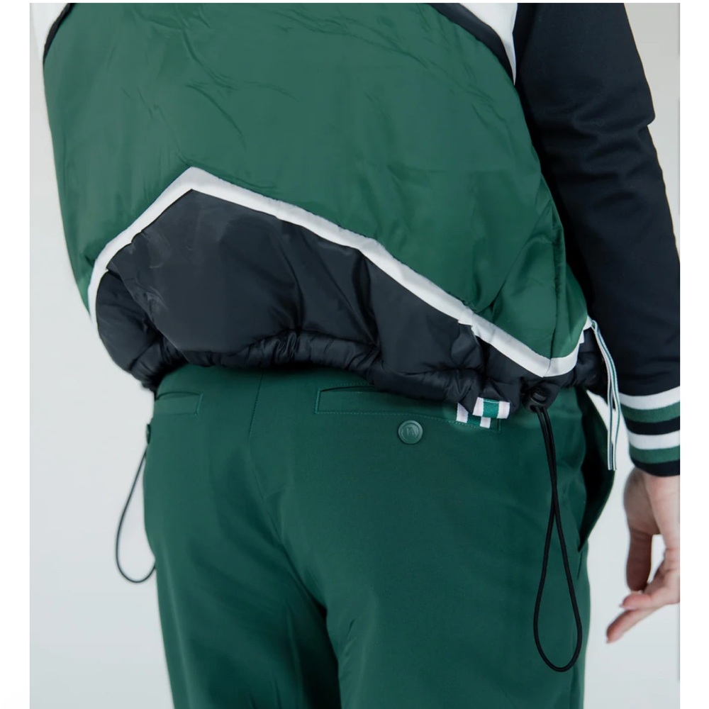 NWT Fore All Jackie Moon Green Black Women's Vest - Green Chevron Sz Large $150 - Picture 4 of 5